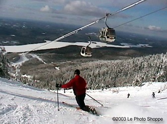 Tremblant gondola telemarker LR